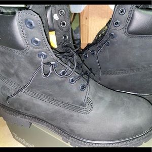 Timberland premium 6in waterproof boot black nubuck